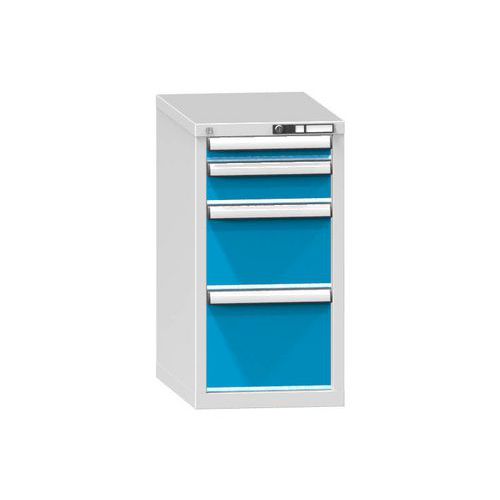 Szafki szufladowe ZH4, 442 x 753 x 840 mm - Szafka szufladowa ZH4, 442 x 753 x 840 mm, szaro-niebieska
