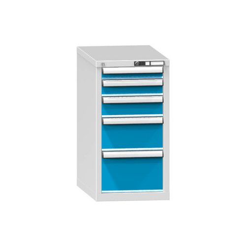 Szafki szufladowe ZH5, 442 x 753 x 840 mm - Szafka szufladowa ZH5, 442 x 753 x 840 mm, szaro-niebieska