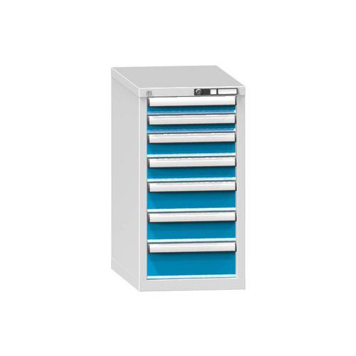 Szafki szufladowe ZH7, 442 x 753 x 840 mm - Szafka szufladowa ZH7, 442 x 753 x 840 mm, szaro-niebieska