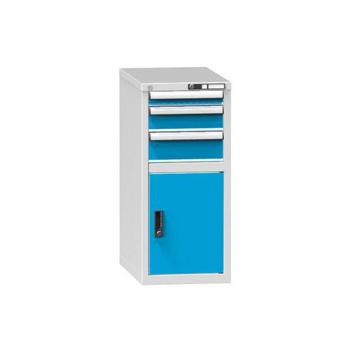 Szafki szufladowe ZH2, 442 x 753 x 990 mm - Szafka szufladowa ZH2, 442 x 753 x 990 mm, szaro-niebieska