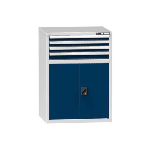 Szafki szufladowe ZK1, 884 x 753 x 1215 mm - Szafka szufladowa ZK1, 884 x 753 x 1215 mm, szaro-ciemnoniebieska