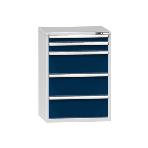 Szafki szufladowe ZK3, 884 x 753 x 1215 mm - Szafka szufladowa ZK3, 884 x 753 x 1215 mm, szaro-ciemnoniebieska