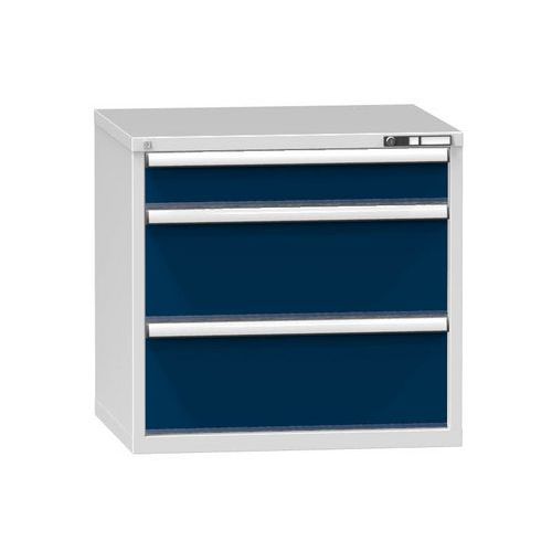 Szafki szufladowe ZK3, 884 x 753 x 840 mm - Szafka szufladowa ZK3, 884 x 753 x 840 mm, szaro-ciemnoniebieska