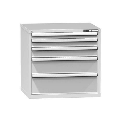 Szafki szufladowe ZK5, 884 x 753 x 840 mm - Szafka szufladowa ZK5, 884 x 753 x 840 mm, szaro-szara