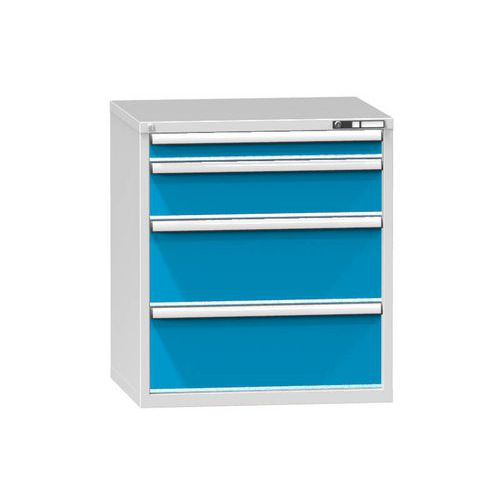 Szafki szufladowe ZK5, 884 x 753 x 990 mm - Szafka szufladowa ZK5, 884 x 753 x 990 mm, szaro-niebieska