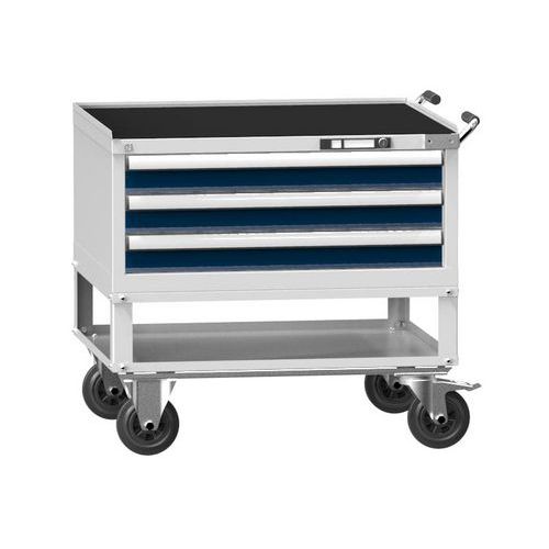 Wózki warsztatowe ZKM39-1, 45x36D, 884 x 753 x 855 mm - Wózek warsztatowy ZKM39-1, 45x36D, 884 x 753 x 855 mm, szaro-ciemnoniebieski