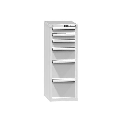 Szafki szufladowe ZL6, 442 x 600 x 1215 mm - Szafka szufladowa ZL6, 442 x 600 x 1215 mm, szaro-szara