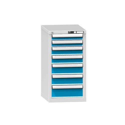 Szafki szufladowe ZL5, 442 x 600 x 840 mm - Szafka szufladowa ZL5, 442 x 600 x 840 mm, szaro-niebieska