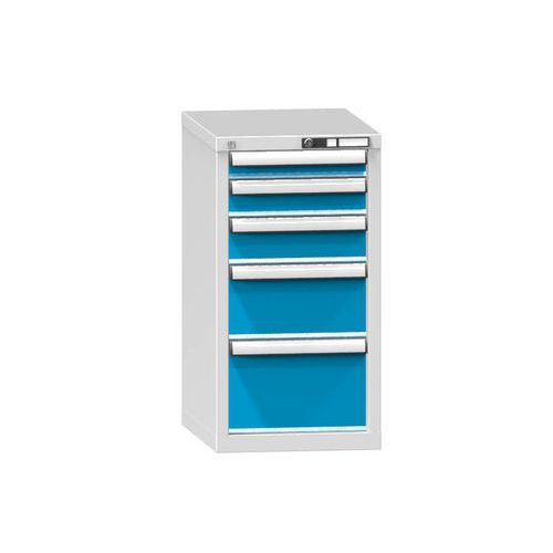 Szafki szufladowe ZL6, 442 x 600 x 840 mm - Szafka szufladowa ZL6, 442 x 600 x 840 mm, szaro-niebieska