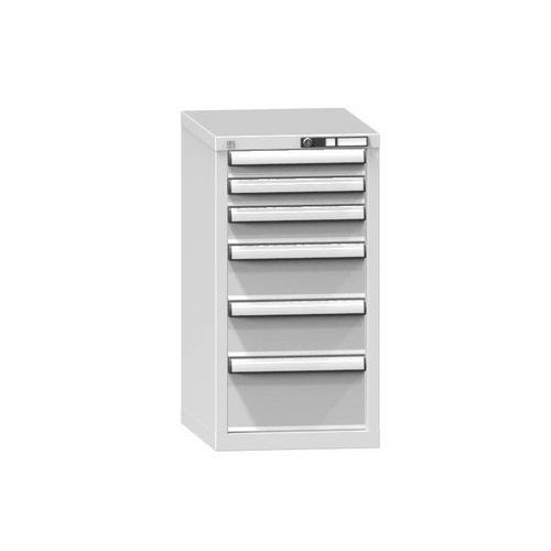 Szafki szufladowe ZL7, 442 x 600 x 840 mm - Szafka szufladowa ZL7, 442 x 600 x 840 mm, szaro-szara