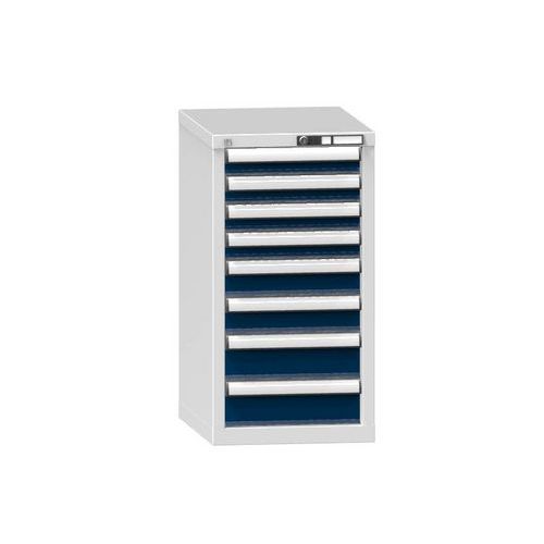 Szafki szufladowe ZL8, 442 x 600 x 840 mm - Szafka szufladowa ZL8, 442 x 600 x 840 mm, szaro-ciemnoniebieska
