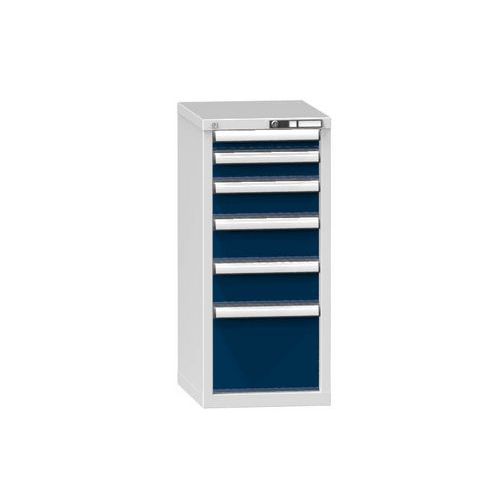 Szafki szufladowe ZL4, 442 x 600 x 990 mm - Szafka szufladowa ZL4, 442 x 600 x 990 mm, szaro-ciemnoniebieska