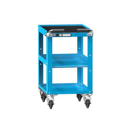 Wózki warsztatowe ZL, 3 półki, 785 x 442 x 600 mm - Wózek warsztatowy ZL, 3 półki, 785 x 442 x 600 mm, niebieski