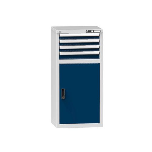 Szafki szufladowe ZN1, 578 x 464 x 1215 mm - Szafka szufladowa ZN1, 578 x 464 x 1215 mm, szaro-ciemnoniebieska