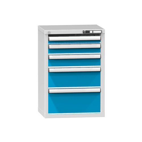 Szafki szufladowe ZN6, 578 x 464 x 840 mm - Szafka szufladowa ZN6, 578 x 464 x 840 mm, szaro-niebieska
