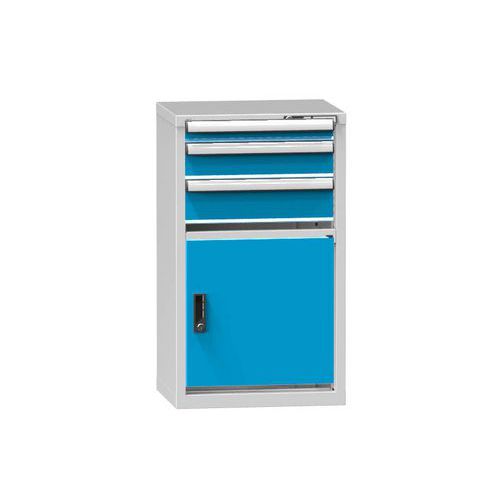 Szafki szufladowe ZN2, 578 x 464 x 990 mm - Szafka szufladowa ZN2, 578 x 464 x 990 mm, szaro-niebieska