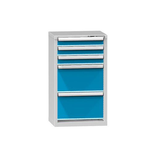 Szafki szufladowe ZN3, 578 x 464 x 990 mm - Szafka szufladowa ZN3, 578 x 464 x 990 mm, szaro-niebieska