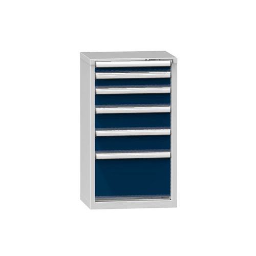 Szafki szufladowe ZN4, 578 x 464 x 990 mm - Szafka szufladowa ZN4, 578 x 464 x 990 mm, szaro-ciemnoniebieska