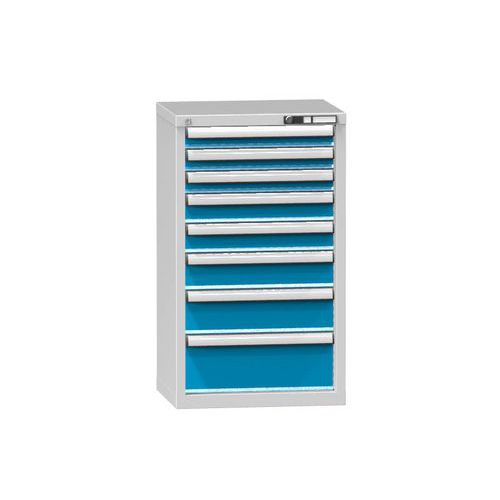 Szafki szufladowe ZN5, 578 x 464 x 990 mm - Szafka szufladowa ZN5, 578 x 464 x 990 mm, szaro-niebieska