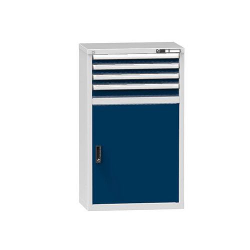 Szafki szufladowe ZP1, 731 x 464 x 1215 mm - Szafka szufladowa ZP1, 731 x 464 x 1215 mm, szaro-ciemnoniebieska