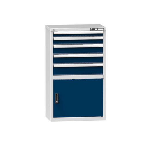Szafki szufladowe ZP2, 731 x 464 x 1215 mm - Szafka szufladowa ZP2, 731 x 464 x 1215 mm, szaro-ciemnoniebieska