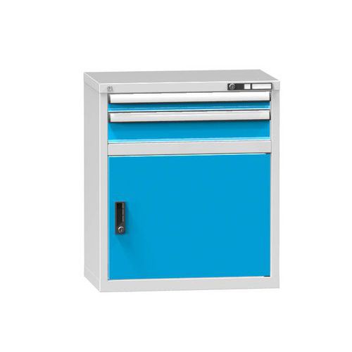 Szafki szufladowe ZP2, 731 x 464 x 840 mm - Szafka szufladowa ZP2, 731 x 464 x 840 mm, szaro-niebieska