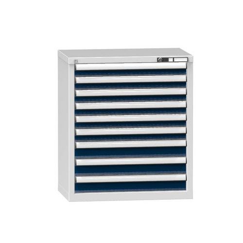 Szafki szufladowe ZP9, 731 x 464 x 840 mm - Szafka szufladowa ZP9, 731 x 464 x 840 mm, szaro-ciemnoniebieska