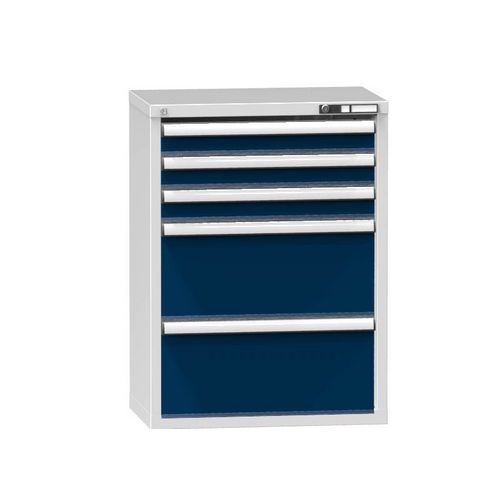 Szafki szufladowe ZP3, 731 x 464 x 990 mm - Szafka szufladowa ZP3, 731 x 464 x 990 mm, szaro-ciemnoniebieska