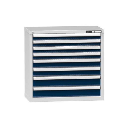 Szafki szufladowe ZR8, 884 x 464 x 840 mm - Szafka szufladowa ZR8, 884 x 464 x 840 mm, szaro-ciemnoniebieska
