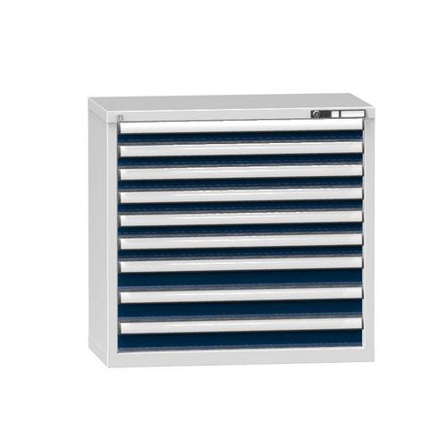 Szafki szufladowe ZR9, 884 x 464 x 840 mm - Szafka szufladowa ZR9, 884 x 464 x 840 mm, szaro-ciemnoniebieska