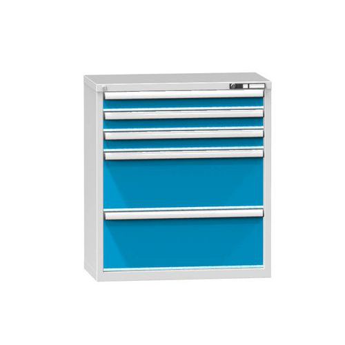 Szafki szufladowe ZR3, 884 x 464 x 990 mm - Szafka szufladowa ZR3, 884 x 464 x 990 mm, szaro-niebieska