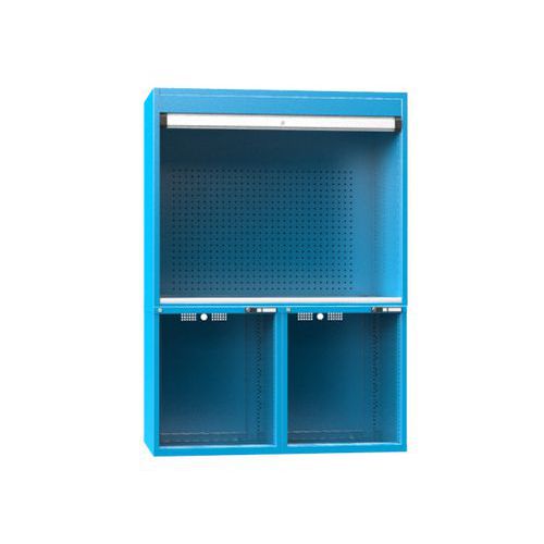 Stanowisko robocze inspekcyjne, 1462 x 753 x 1969 mm - Stanowisko inspekcyjne, 1462 x 753 x 1969 mm, niebieskie