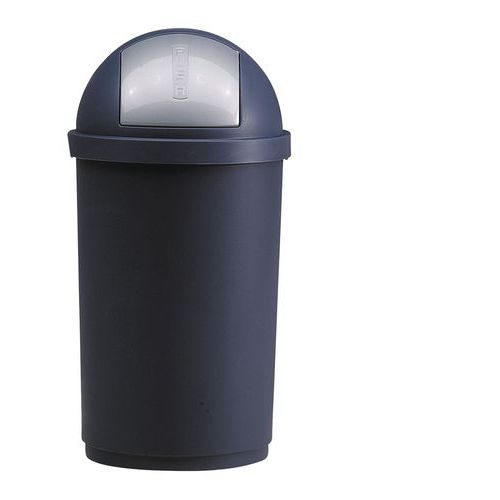Plastikowy kosz na śmieci 45 l - Granatowy kosz na śmieci plastik 45 l