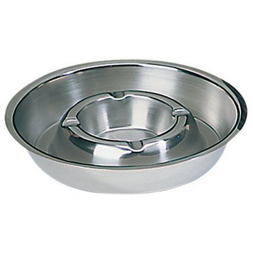 Popielniczka ze stali nierdzewnej - Popielniczka ze stali nierdzewnej śred: 16 cm kol.: aluminium