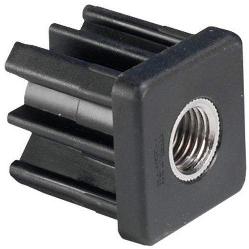 Końcówki wtykowe CALDIC do rur kwadratowych - Końcówka wtykowa CALDIC do rur kwadratowych 40 x 40 mm, średnica 16 mm