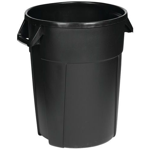 Plastikowe kosze na śmieci Manutan Expert Pure, pojemność 85 l - Kosz plastikowy Manutan Expert Round, 85 l