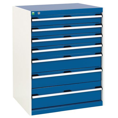 Szafki warsztatowe z szufladami Bott SL-86, wysokość 100 cm - Szafka warsztatowa z szufladami, Bott SL-86, wysokość 100 cm, 7 szuflad