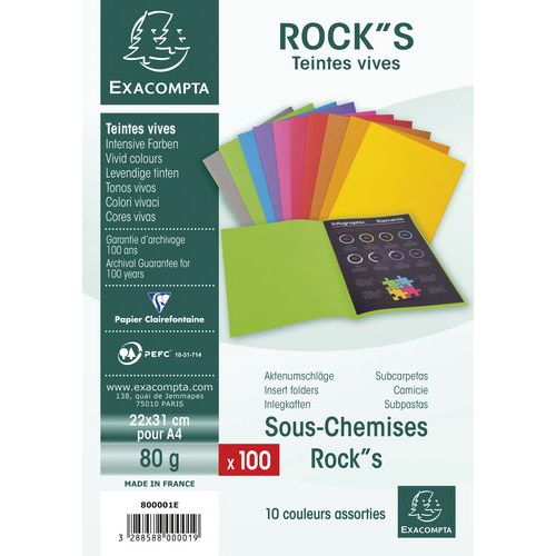 Teczki Exacompta ROCK"S, 100 szt