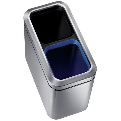 Kosz na śmieci Sim Open Recycler 20 l – Simplehuman - Kosz na śmieci Sim Open Recycler 20 l matowa stal nierdzewna