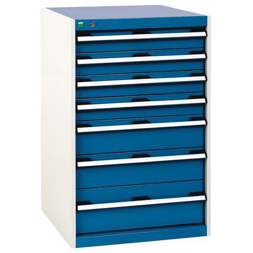 Szafa warsztatowa z szufladami Bott SL-66, wysokość 100 cm - Szafka warsztatowa z szufladami Bott SL-66, wysokość 100 cm, 7 szuflad
