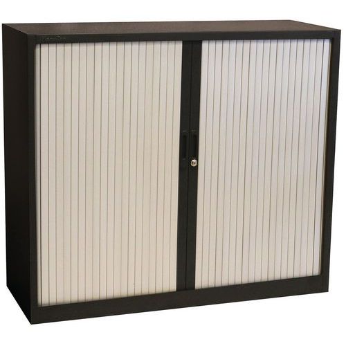Metalowe szafy aktowe z roletą Manutan Expert, 2 półki, 105 x 120 x 45,7 cm - Metalowa szafa aktowa z roletą Manutan Expert, 2 półki, 105 x 120 x 45,7