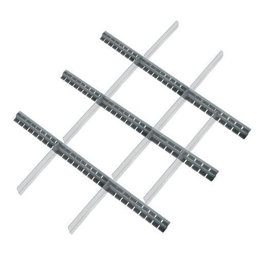 Zestaw przegródek do szuflad Lista, 18 przegródek - Zestaw przegródek do szuflad Lista, 250 x 910 mm, 18 przegródek