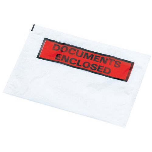 Koperty samoprzylepne na dokumenty Pac-List „Dokumenty w załączeniu” - Koperty samoprzylepne na dokumenty Pac-List, C5, „Dokumenty w załączeniu”