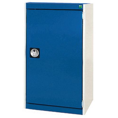 Szafy warsztatowe Bott Cubio, drzwi perforowane, wysokość 90 cm - Szafka warsztatowa Bott Cubio, 90 x 52,5 x 52,5 cm, drzwi perforowane, szaro-niebies