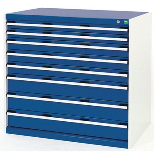 Szafki warsztatowe z szufladami Bott Cubio, 100 x 105 x 65-75 cm, 8 szuflad - Warsztatowa szafka z szufladami Bott Cubio, 100 x 105 x 65 cm, 8 szuflad