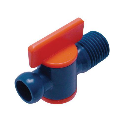 Zawory do węży płynu chłodzącego 1/4", 2 szt - Zawory do węży płynu chłodzącego 1/4", gwint zewnętrzny, 2 szt