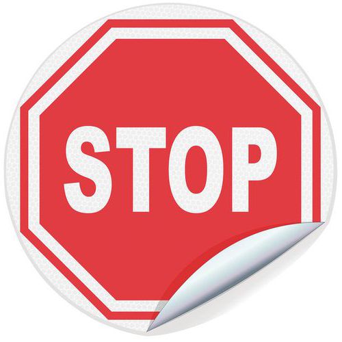 Samoprzylepny znak odblaskowy - Samoprzylepny znak odblaskowy STOP