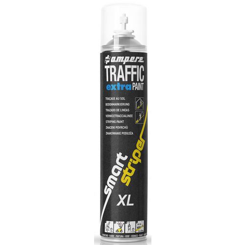 Zestaw 6 puszek z farbą Traffic Extra Paint XL o pojemności 750 ml – Ampere System - Zestaw 6 puszek farby Traffic Extra Paint XL w sprayu, 750 ml, bi