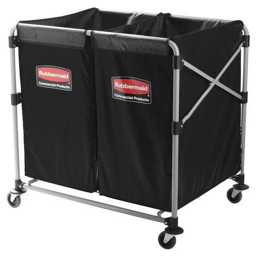 Wózki do prania Rubbermaid X-Cart, bezworkowe - Wózek na pranie Rubbermaid X-Cart, 150 l, bez worka