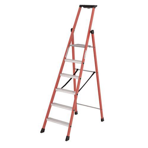 Drabinka z włókna szklanego Compact Tubesca-Comabi - Drabinka z włókna szklanego Compact Tubesca-Comabi, 6 stopni